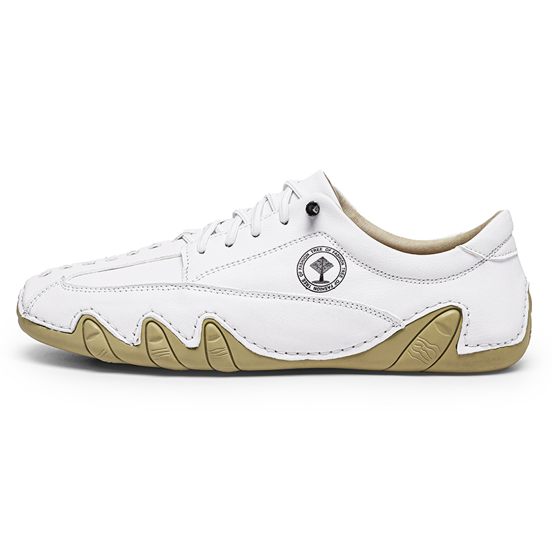 (🎁Free Orthotic Insoles🔥)Men’s Handmade Premium Cowhide Leather Lace-Up Dress Shoes with Arch Support, Breathable for Summer Walking & Driving -1