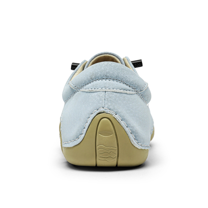 (🎁Free Orthotic Insoles🔥)Men’s Handmade Premium Cowhide Leather Lace-Up Dress Shoes with Arch Support, Breathable for Summer Walking & Driving -1