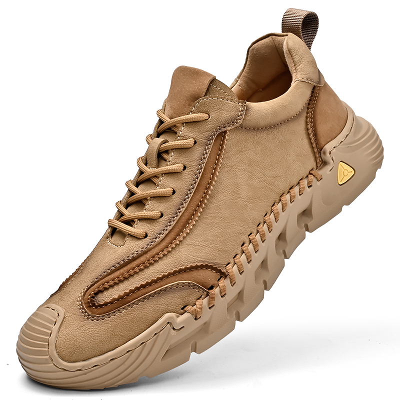 Men's Comfortable Orthopedic Leather Shoes - Lightweight ; Round Toe ; Breathable ; Arch Support ; Non-Slip ; Durable for 3 years