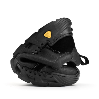 Men's Comfortable Orthopedic Leather Shoes - Lightweight ; Round Toe ; Breathable ; Arch Support ; Non-Slip ; Durable for 3 years