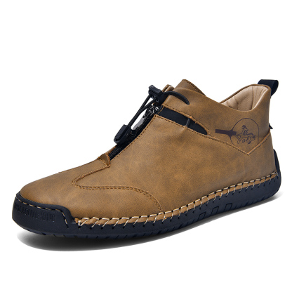 Men's Orthopedic Safety Work Shoes - Safety Toe ; Welding / cutting sparks proof ; Ankle Protection ;  Waterproof ; Shock Absorption ; Non-Slip ; Durable for 5 years