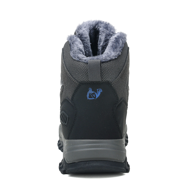 Men's Warm Orthopedic Hiking Boots - Safe and Comfortable Warm Work Boots - Waterproof, Slip-Resistant, Lmpact-Resistant, Puncture-Resistant - Wide Toe Box, Arch support, Ankle Support