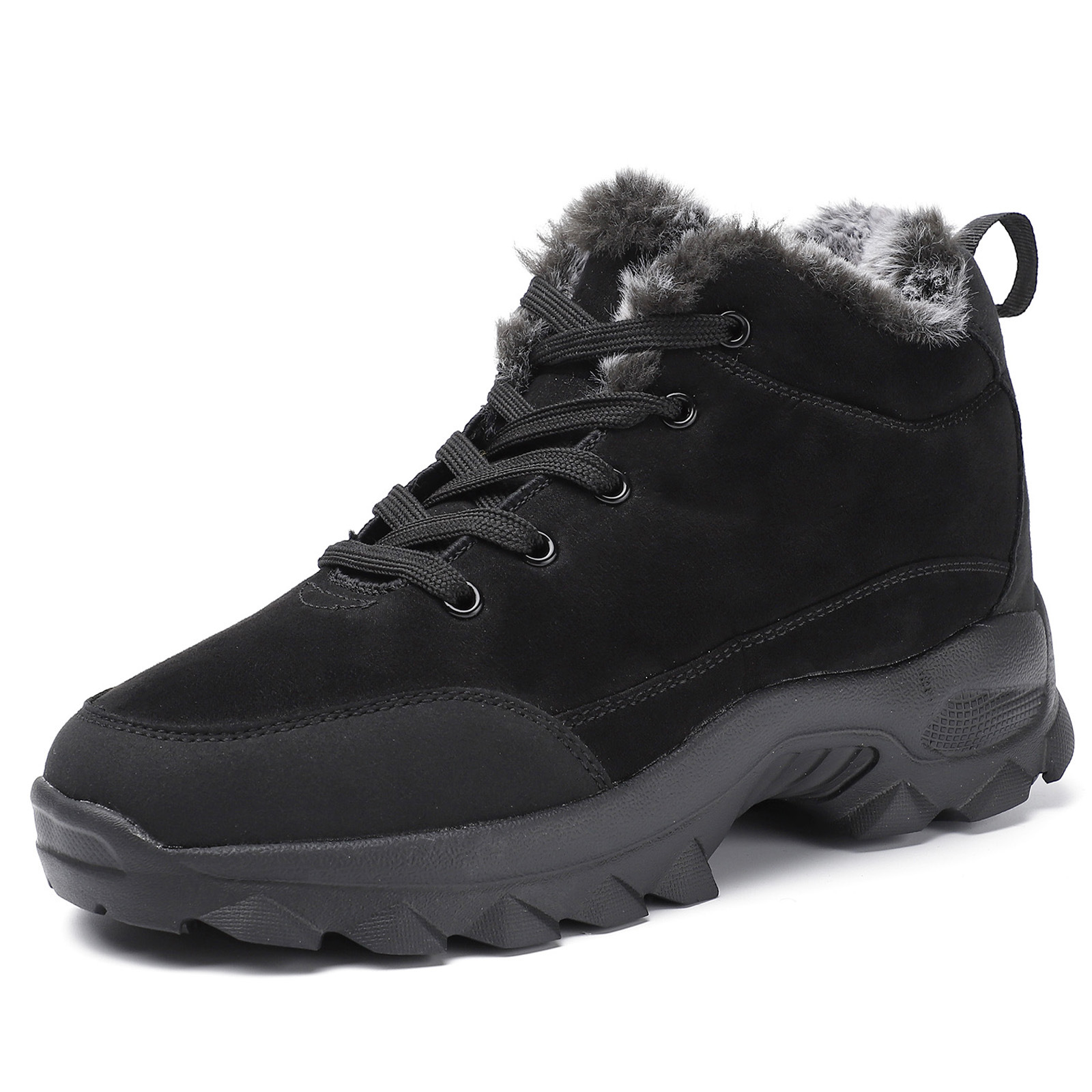 Men's Warm Fleece Snow Boots Waterproof Non-Slip Orthopedic Support Winter Boots