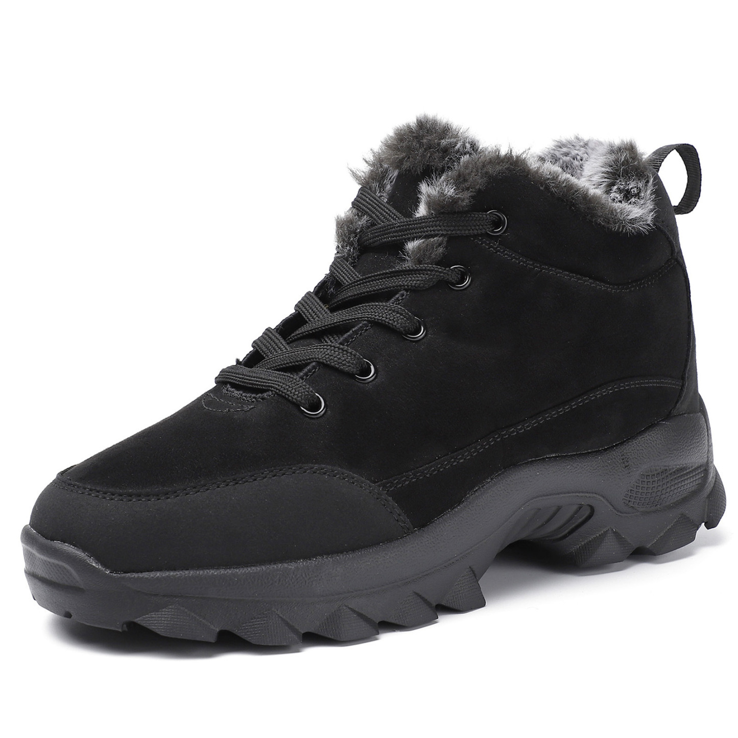 Men Snow Boots Outdoor Shoes For Male Thick Sole Sneakers for Men Winter Shoes Botines Tenis Keep Warm Fluff Mens Ankle Boots
