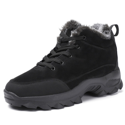 Men's Warm Fleece Snow Boots Waterproof Non-Slip Orthopedic Support Winter Boots
