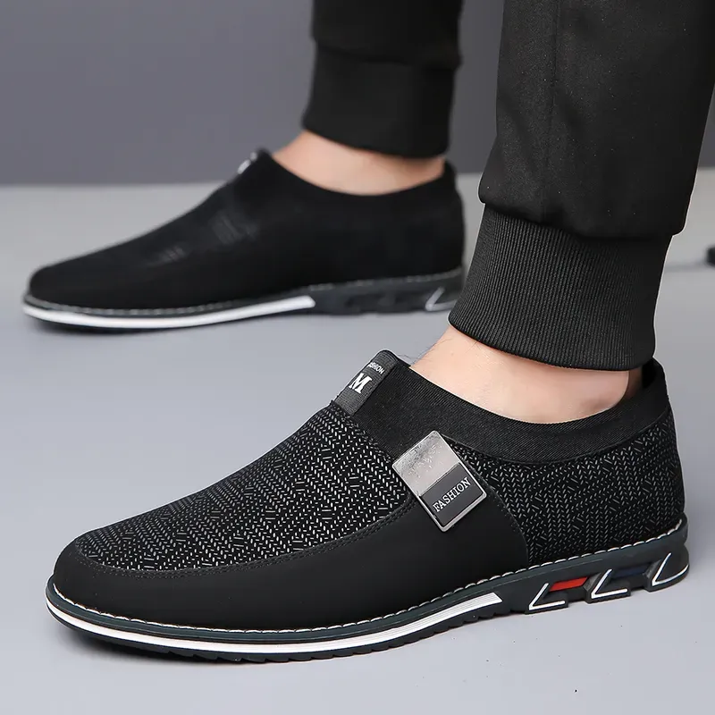 Men Casual Shoes Sneakers Loafers Comfort Walking Shoes Fashion Driving Shoes Luxury Leather Shoes for Male Business Work Office Dress Outdoor