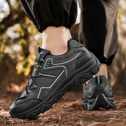 Men's Outdoor Hiking Shoes - Orthopedic, Wide Toe, Arch Support, Waterproof, Anti-Slip, Anti-Puncture, Anti-Smash