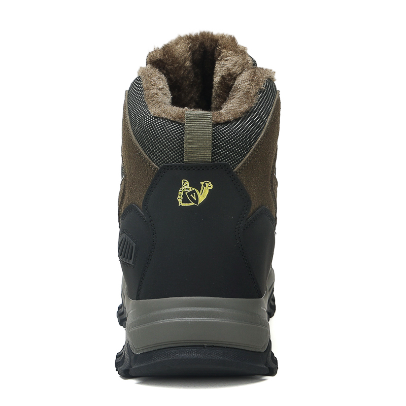 Men's Warm Orthopedic Hiking Boots - Safe and Comfortable Warm Work Boots - Waterproof, Slip-Resistant, Lmpact-Resistant, Puncture-Resistant - Wide Toe Box, Arch support, Ankle Support