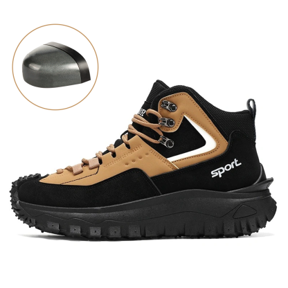⏰LAST DAY-70% OFF🛒Men's Outdoor Hiking Boots - Waterproof, Non-Slip, Puncture-Proof And Smash-Proof; Correct Arch Support And Wide Toe - Suitable For Daily Wear And Outdoor Adventures