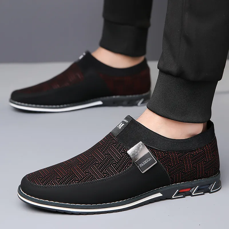 Men Casual Shoes Sneakers Loafers Comfort Walking Shoes Fashion Driving Shoes Luxury Leather Shoes for Male Business Work Office Dress Outdoor