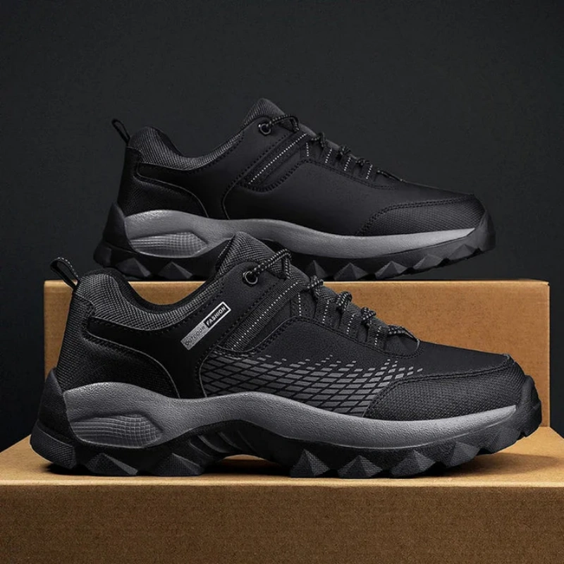 (⏰Limited Time Sale 70% OFF) Men's Wear Resistant Waterproof Non-slip Anti-skid Anti-puncture Hiking Shoes Orthopedic Wide Toe Arch Support Walking Shoes