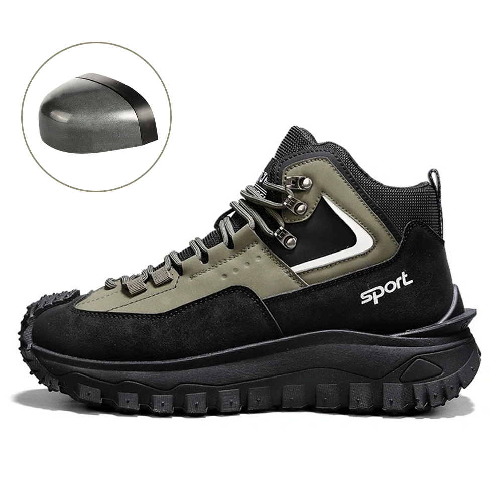 ⏰LAST DAY-70% OFF🛒Men's Outdoor Hiking Boots - Waterproof, Non-Slip, Puncture-Proof And Smash-Proof; Correct Arch Support And Wide Toe - Suitable For Daily Wear And Outdoor Adventures