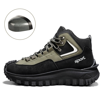 ⏰LAST DAY-70% OFF🛒Men's Outdoor Hiking Boots - Waterproof, Non-Slip, Puncture-Proof And Smash-Proof; Correct Arch Support And Wide Toe - Suitable For Daily Wear And Outdoor Adventures