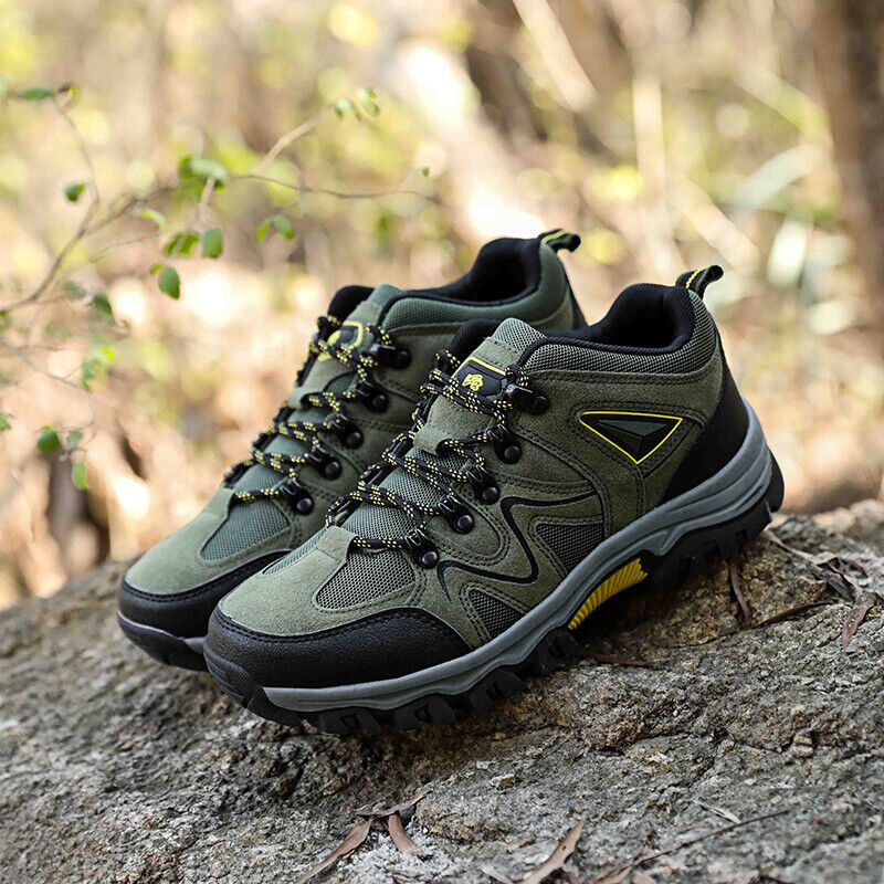 Men's Waterproof Breathable Lightweight Orthopedic Hiking Shoes for Plantar Fasciitis