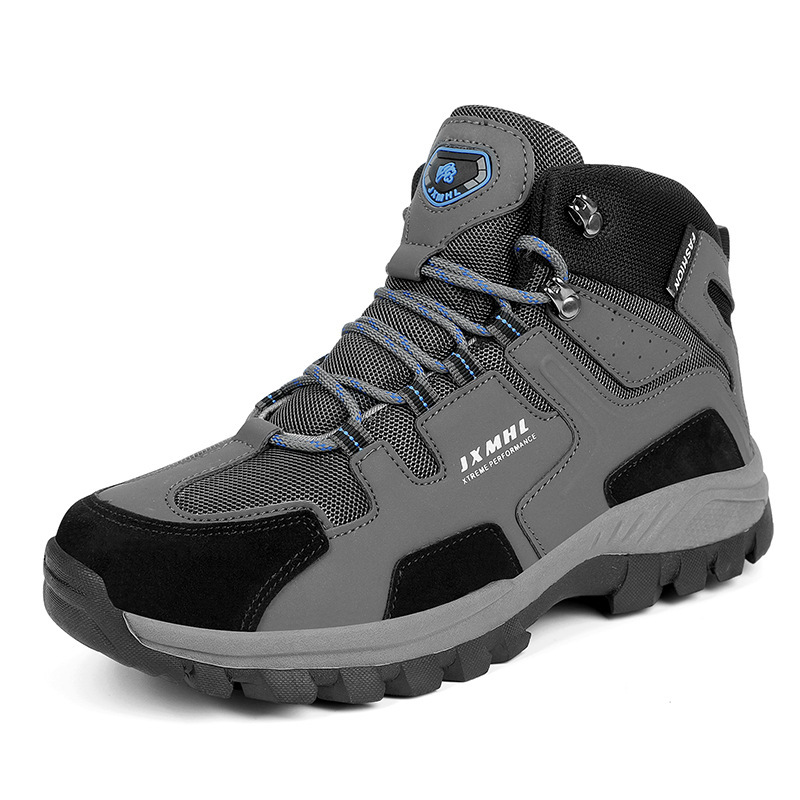 Men's Waterproof Hiking Boots - Breathable Quick-Dry Upper,Mountain Trekking & Outdoor Adventures | All-Terrain Grip & Abrasion-Proof