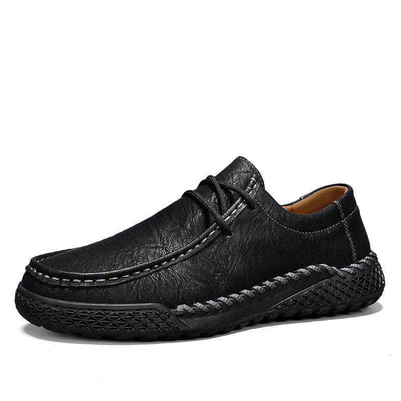 ⏰Clearance Sale – 60% OFF🔥 Men’s Luxury Leather Shoes – Wide Toe Comfort, Arch Support & Easy Slip-On
