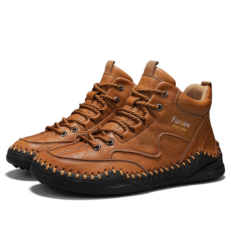 Men’s Non-Slip Hiking & Work Shoes, Wide Fit, Arch Support, Cushioned, Waterproof