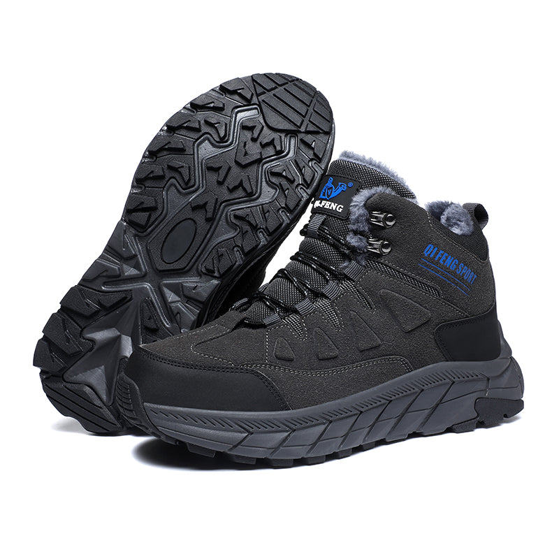 Men's Waterproof Hiking Boots - Breathable Quick-Dry Upper,Mountain Trekking & Outdoor Adventures | All-Terrain Grip & Abrasion-Proof