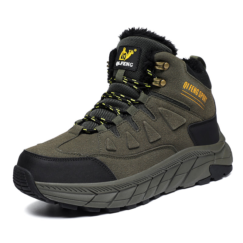 Men's Waterproof Hiking Boots - Breathable Quick-Dry Upper,Mountain Trekking & Outdoor Adventures | All-Terrain Grip & Abrasion-Proof