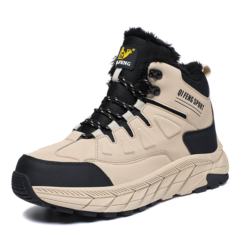 Men's Waterproof Hiking Boots - Breathable Quick-Dry Upper,Mountain Trekking & Outdoor Adventures | All-Terrain Grip & Abrasion-Proof