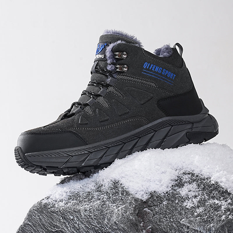 Men's Waterproof Hiking Boots - Breathable Quick-Dry Upper,Mountain Trekking & Outdoor Adventures | All-Terrain Grip & Abrasion-Proof