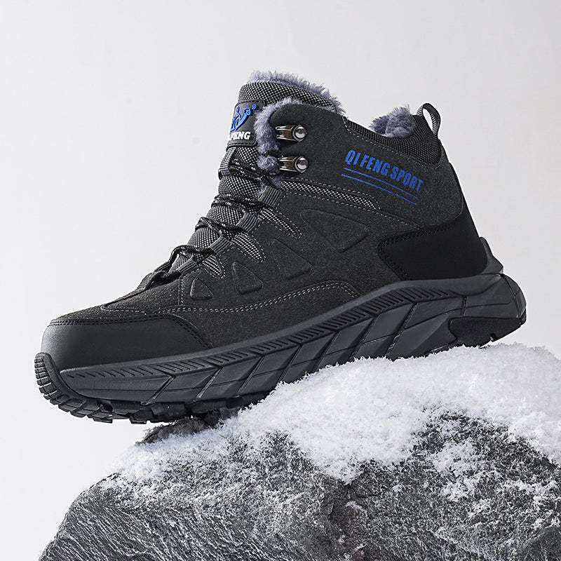 Men's Waterproof Hiking Boots - Breathable Quick-Dry Upper,Mountain Trekking & Outdoor Adventures | All-Terrain Grip & Abrasion-Proof