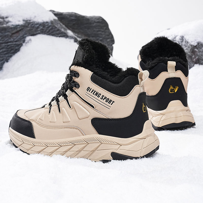 Men's Waterproof Hiking Boots - Breathable Quick-Dry Upper,Mountain Trekking & Outdoor Adventures | All-Terrain Grip & Abrasion-Proof