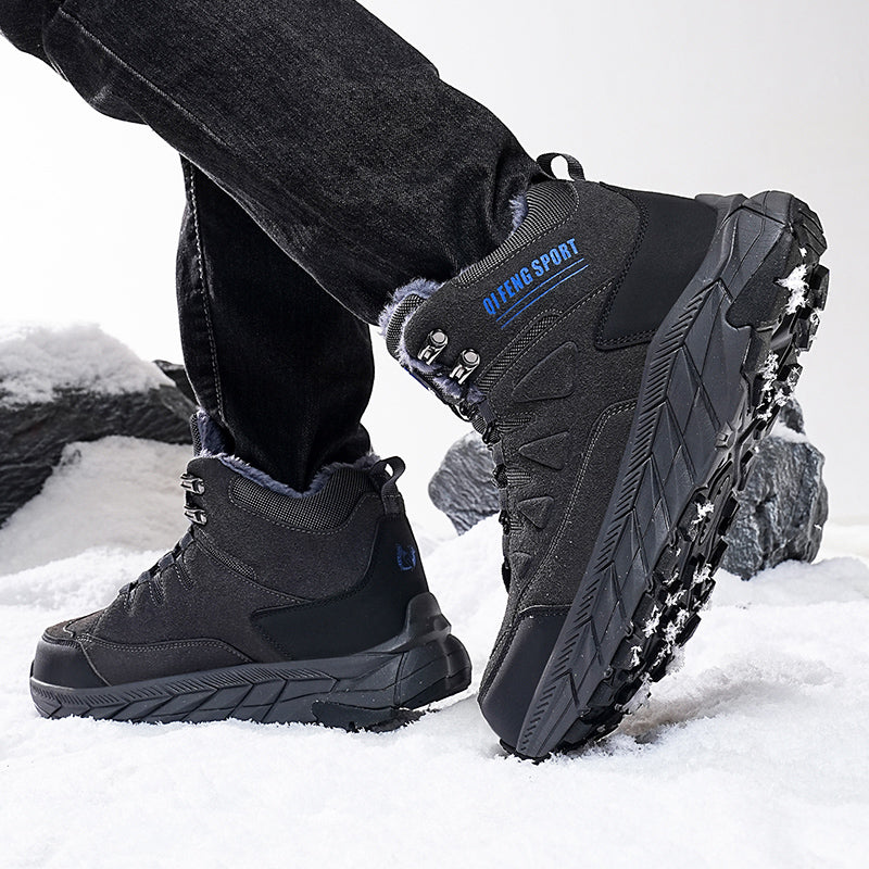 Men's Waterproof Hiking Boots - Breathable Quick-Dry Upper,Mountain Trekking & Outdoor Adventures | All-Terrain Grip & Abrasion-Proof