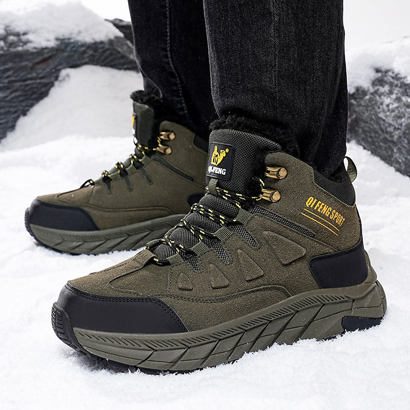 Men's Waterproof Hiking Boots - Breathable Quick-Dry Upper,Mountain Trekking & Outdoor Adventures | All-Terrain Grip & Abrasion-Proof