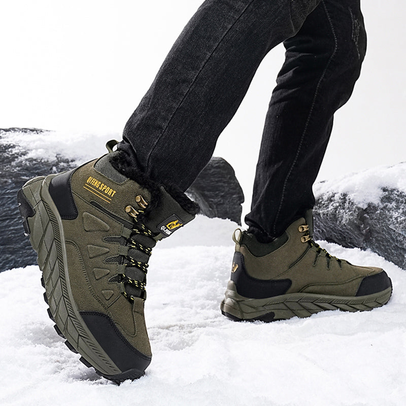Men's Waterproof Hiking Boots - Breathable Quick-Dry Upper,Mountain Trekking & Outdoor Adventures | All-Terrain Grip & Abrasion-Proof
