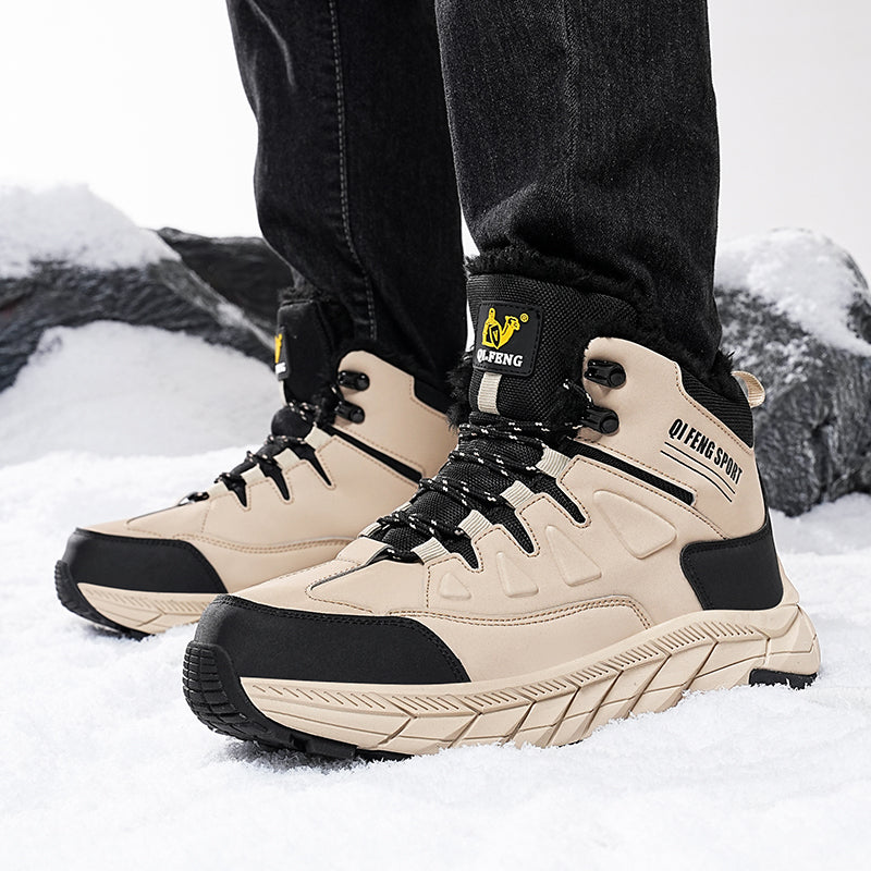 Men's Waterproof Hiking Boots - Breathable Quick-Dry Upper,Mountain Trekking & Outdoor Adventures | All-Terrain Grip & Abrasion-Proof