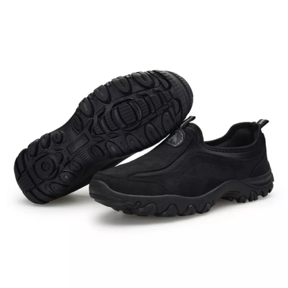 Men's Outdoor Orthopedic Arch Support Wide Toe Slip-On Hiking Shoes Lightweight Comfortable Waterproof Anti-Slip Sneakers