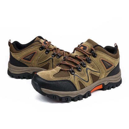 Men's Waterproof Breathable Lightweight Orthopedic Hiking Shoes for Plantar Fasciitis