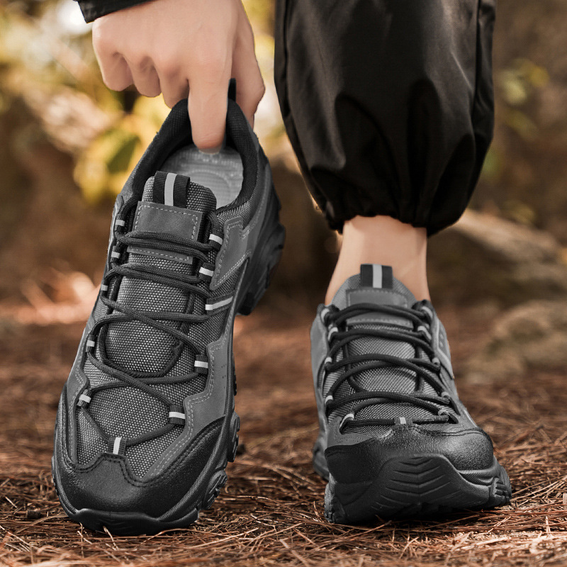 Men's Outdoor Hiking Shoes - Orthopedic, Wide Toe, Arch Support, Waterproof, Anti-Slip, Anti-Puncture, Anti-Smash
