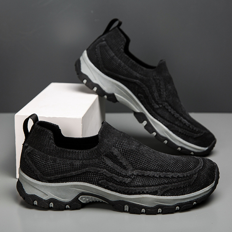 Men's Orthopedic Arch Support Wide Toe Lightweight Breathable Walking Shoes