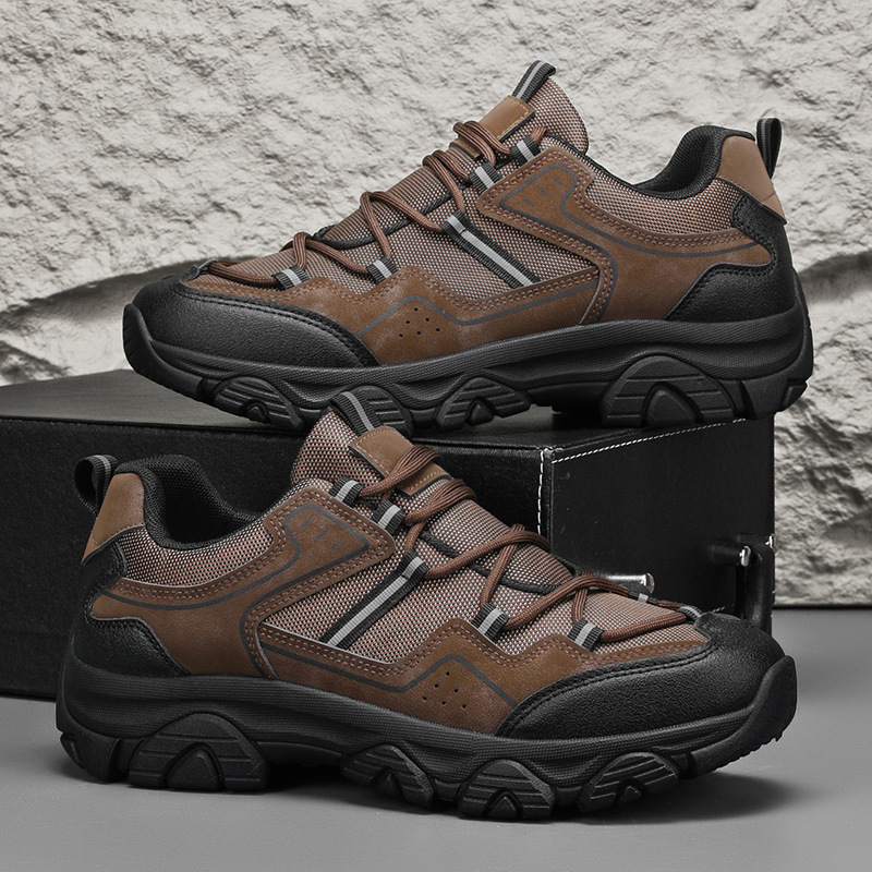 Men's Outdoor Hiking Shoes - Orthopedic, Wide Toe, Arch Support, Waterproof, Anti-Slip, Anti-Puncture, Anti-Smash