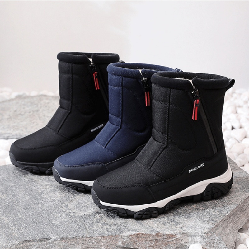 (⏰LAST DAY-50% OFF🛒)Men's Waterproof Winter Snow Boots with Arch Support Non-Slip Zipper Safety Orthopedic Boots