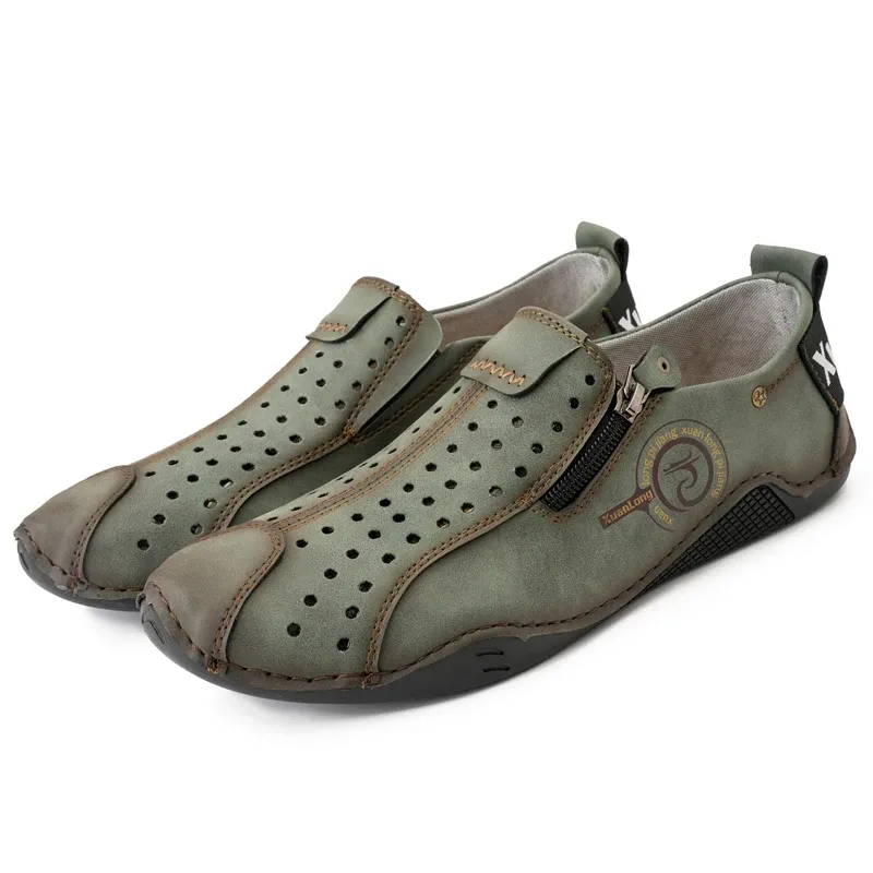 Men's Leather Orthopedic Dress Shoes – Casual Business Shoes for Men, Comfortable Formal Oxfords, Arch Support, Soft & Durable