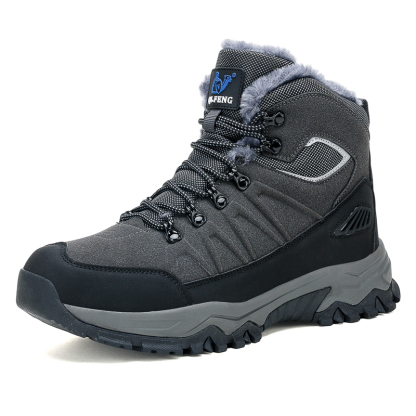 Men's Warm Orthopedic Hiking Boots - Safe and Comfortable Warm Work Boots - Waterproof, Slip-Resistant, Lmpact-Resistant, Puncture-Resistant - Wide Toe Box, Arch support, Ankle Support