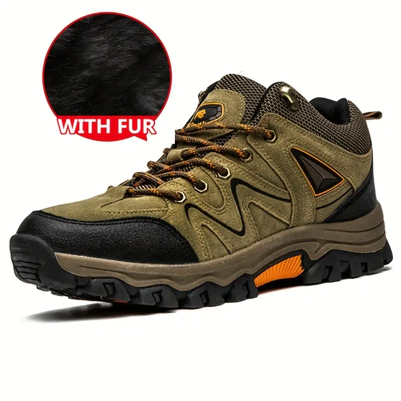 Men's Waterproof Breathable Lightweight Orthopedic Hiking Shoes for Plantar Fasciitis