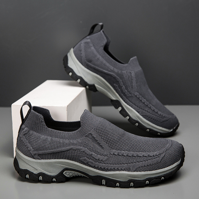 Men's Orthopedic Arch Support Wide Toe Lightweight Breathable Walking Shoes