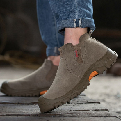 Men's Anti-Smash Anti-Puncture Work Boots Waterproof Lightweight Comfortable Chelsea boots