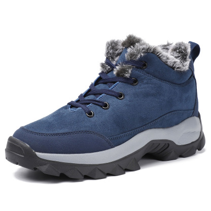 Men's Warm Fleece Snow Boots Waterproof Non-Slip Orthopedic Support Winter Boots
