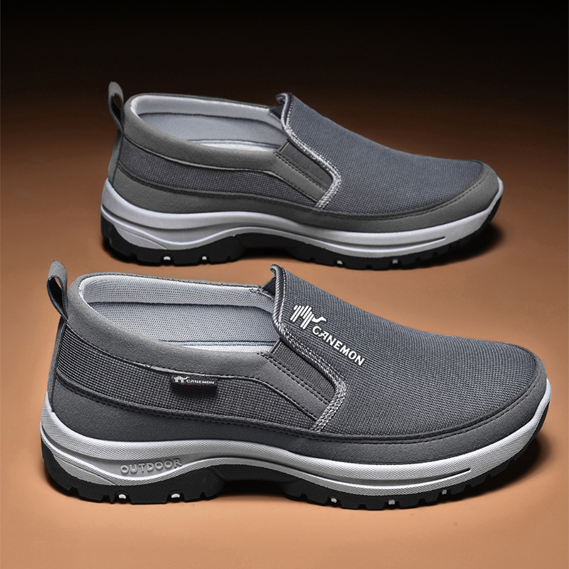 Slip-Proof Slip-On Walking Shoes: Breathable Mesh Athletic Loafers with Lightweight Cushioned Sole