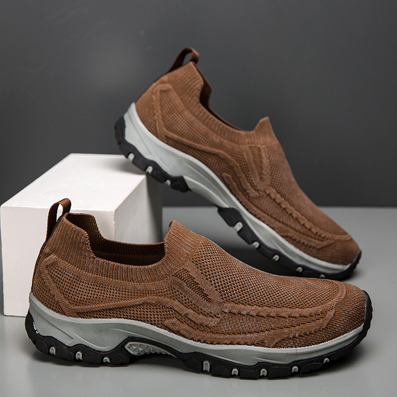 Men's Orthopedic Arch Support Wide Toe Lightweight Breathable Walking Shoes