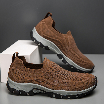 Men's Orthopedic Arch Support Wide Toe Lightweight Breathable Walking Shoes
