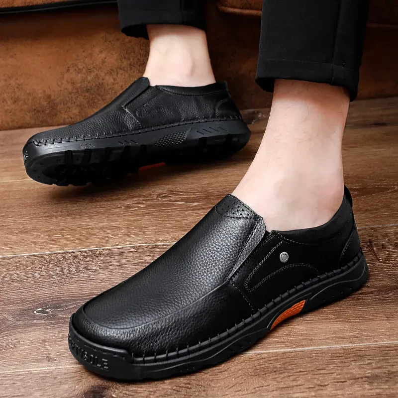 Men Casual Shoes Sneakers Loafers Comfort Walking Shoes Fashion Driving Shoes Luxury Leather Shoes for Male Business Work Office Dress Outdoor