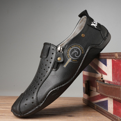 Men's Leather Orthopedic Dress Shoes – Casual Business Shoes for Men, Comfortable Formal Oxfords, Arch Support, Soft & Durable