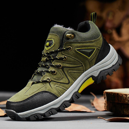 Men's Waterproof Breathable Lightweight Orthopedic Hiking Shoes for Plantar Fasciitis
