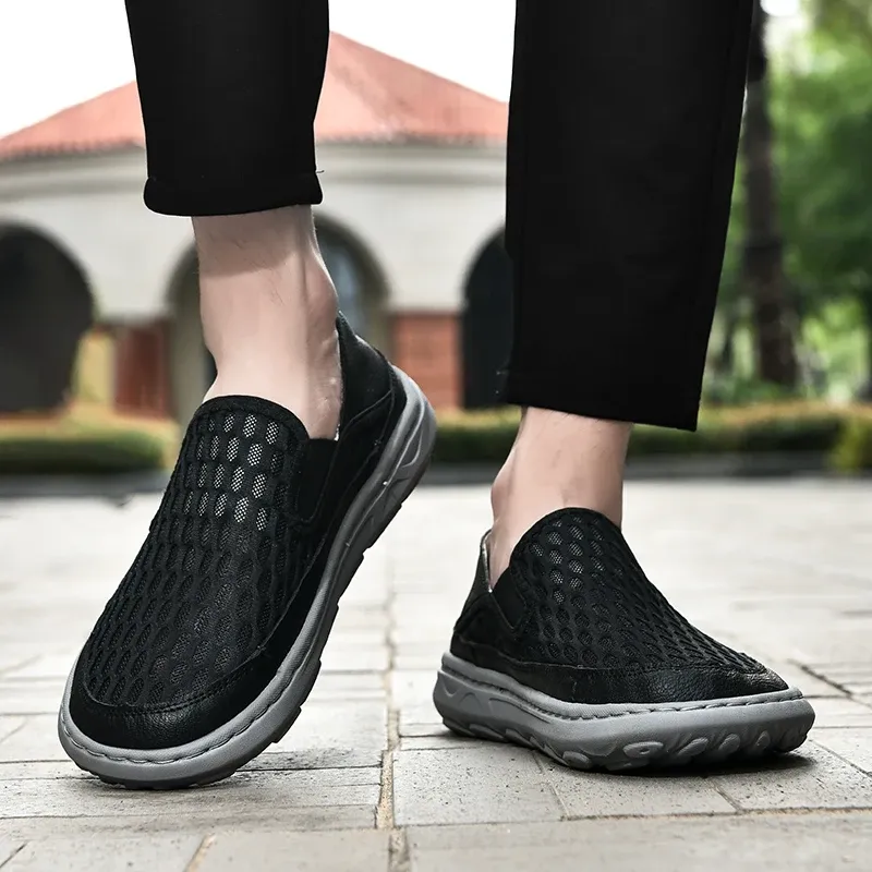 (⏰LAST DAY - 60% OFF🛒)Men’s Orthopedic Walking Shoes – Memory Foam, Arch Support, Comfortable & Lightweight Sneakers